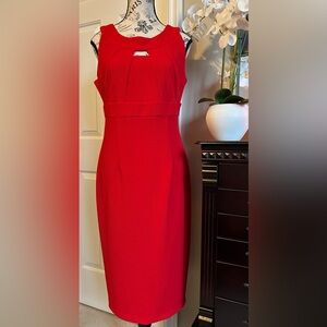 ✨🎄✨CLEO RED SHEATH DRESS Size 10